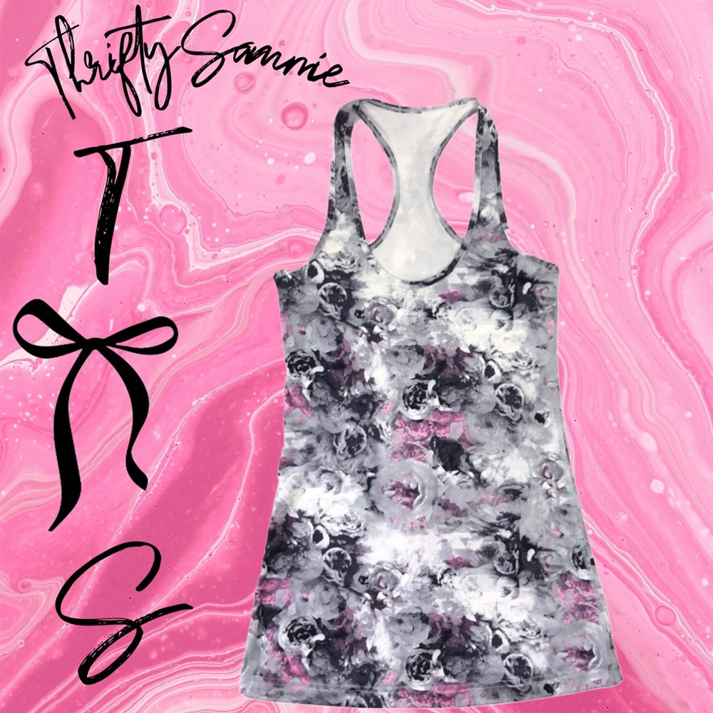Lululemon 6 Floral Racerback Tank Top